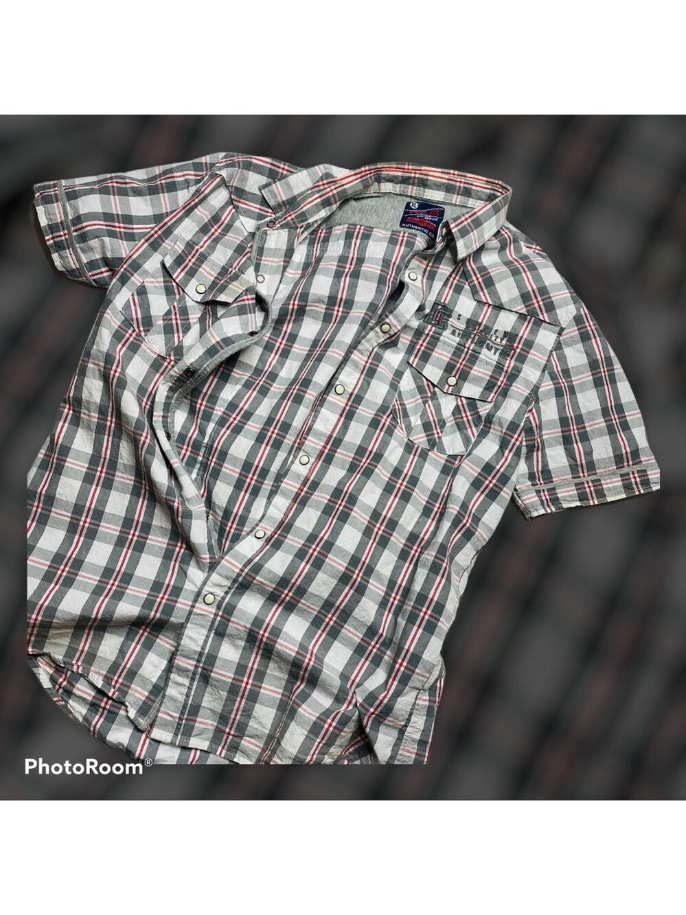 R&B Union Made Western Style Snap Buttons Shirt XL